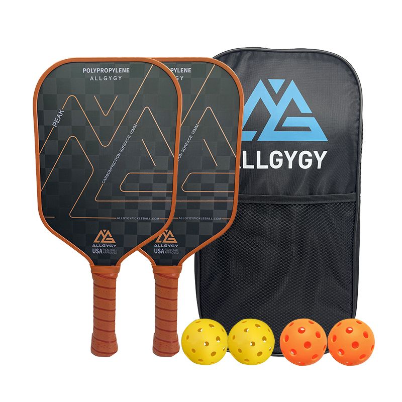 Ensemble de palettes de pickleball en fibre de carbone 18K