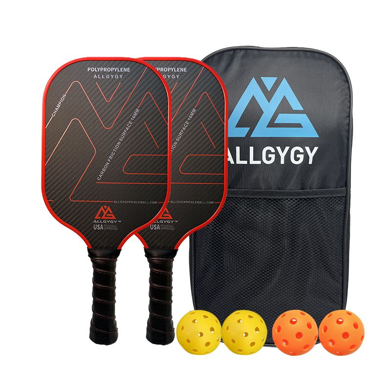 Ensemble de palettes de pickleball en fibre de carbone 3K